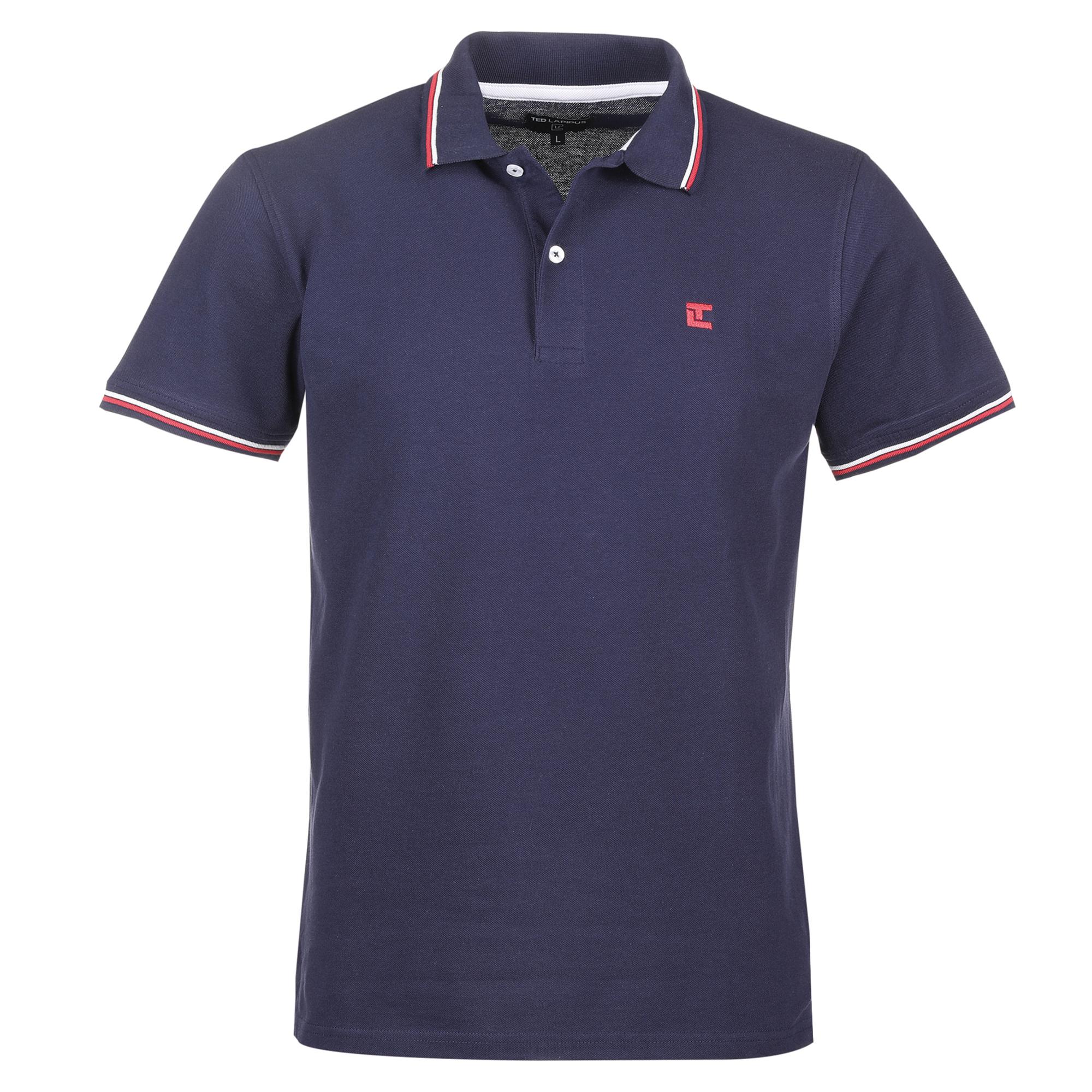 Polo bleu marine TED LAPIDUS prix pas cher Stokomani Des marques des prix