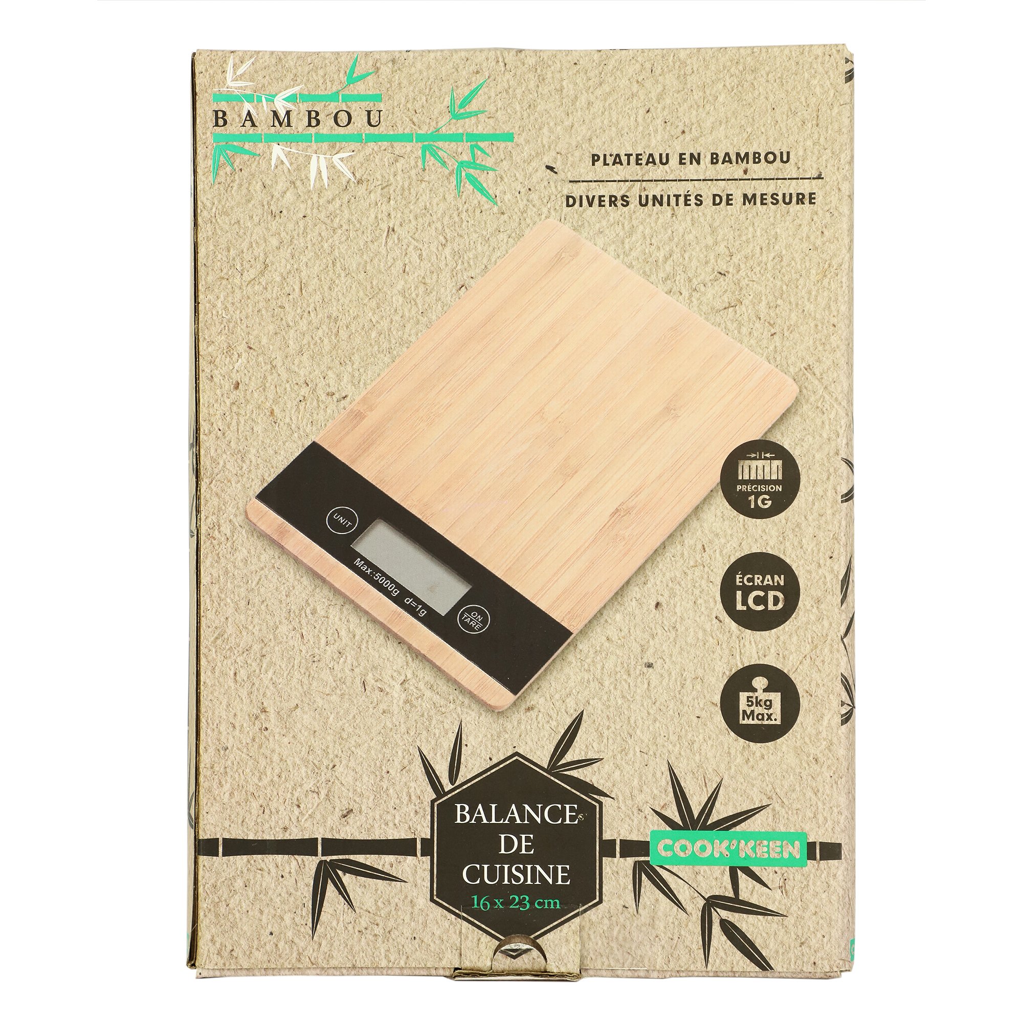 Balance culinaire bambou COOK KEEN prix pas cher | Stokomani - Des marques,  des prix !