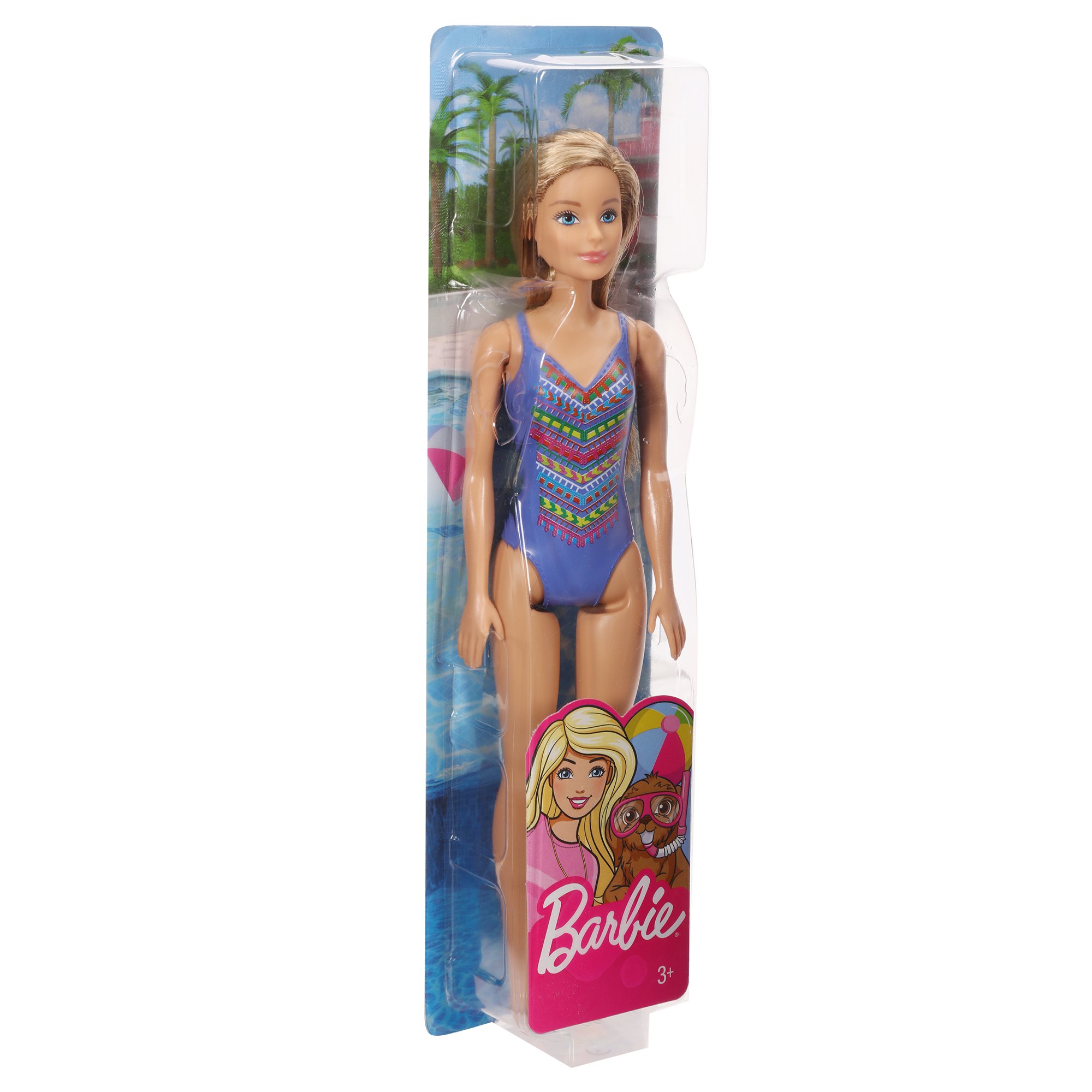 MATTEL Poupée Barbie plage + Accessoires pas cher 