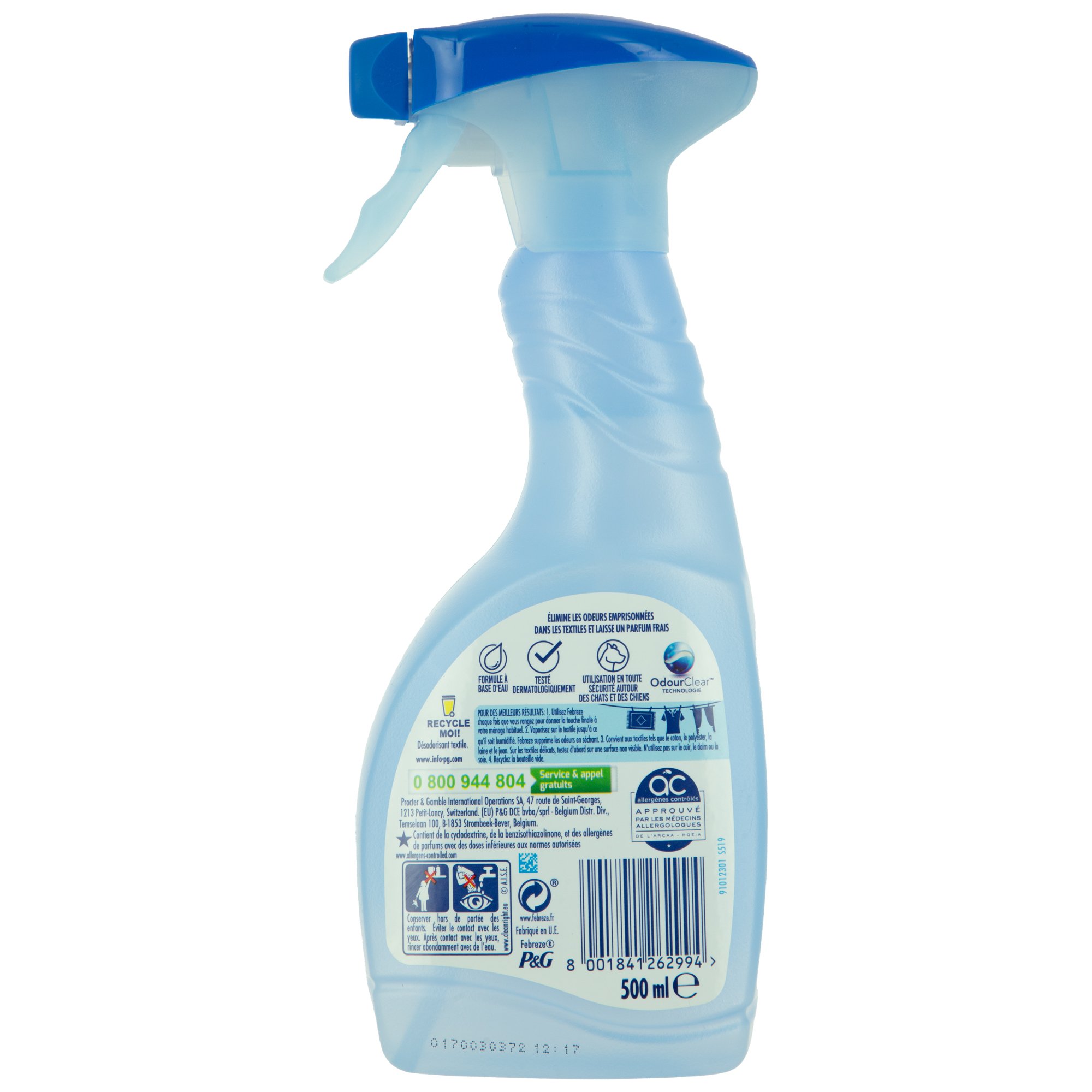 FEBREZE Spray désodorisant textile linge frais 500ml pas cher