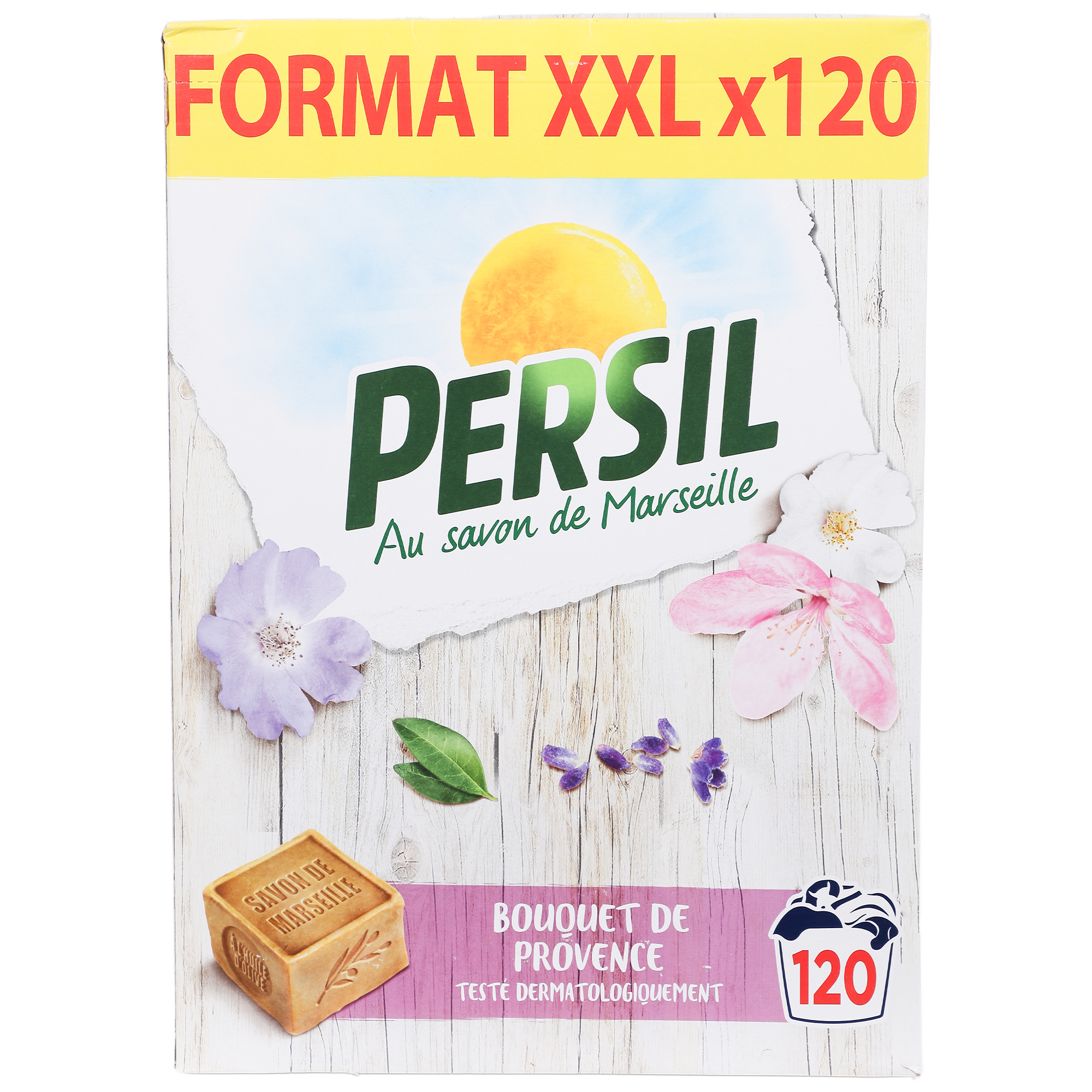 120 doses de lessive en poudre bouquet de Provence PERSIL prix pas cher