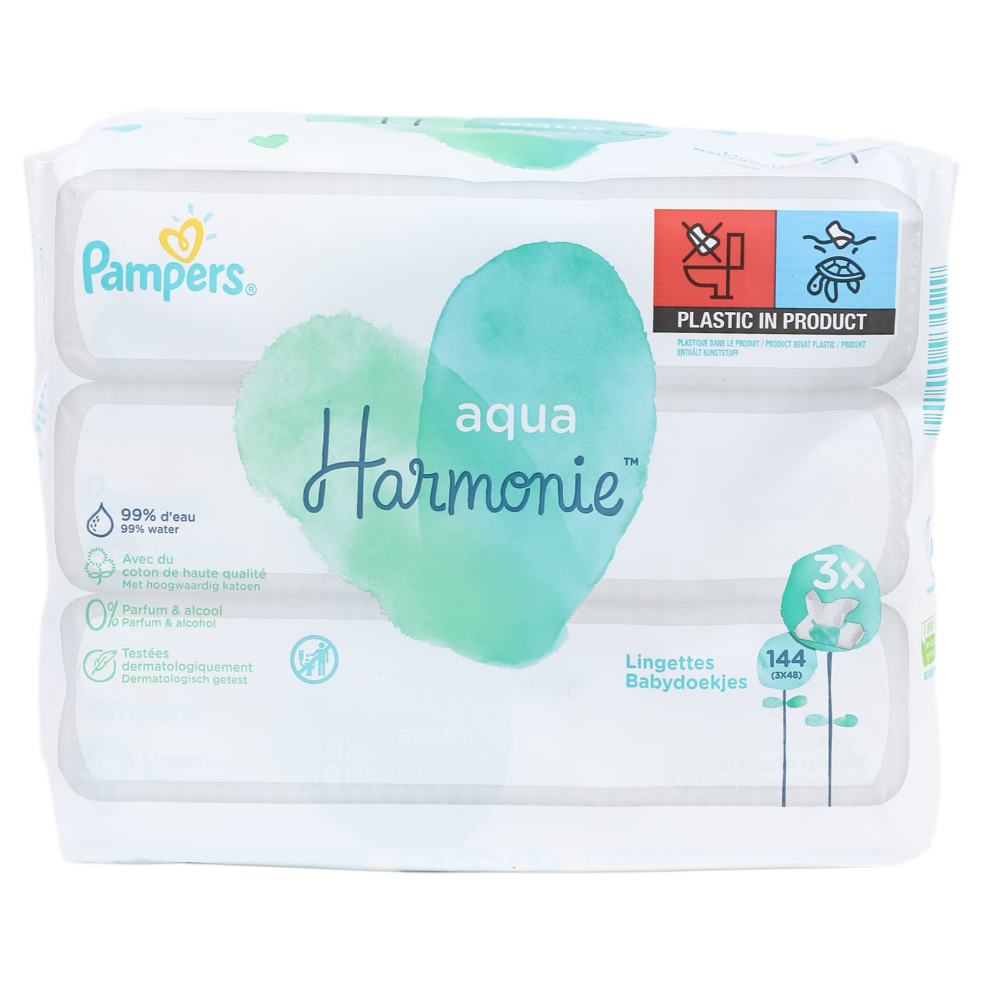 PACK X2 Lingettes Pampers Harmonie 3x48 unités – ChronoCouches Guyane