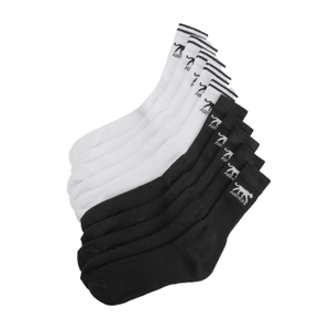 10 paires de chaussettes tennis blanches et noires AIRNESS prix pas cher Stokomani Des marques des prix