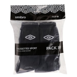 LOT DE 3 PAIRES DE CHAUSSETTES DE TENNIS NOIR - STARTER - Taille 43/46