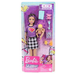 Coffret Barbie Skipper Babysitter Mattel avec poussette - Poupée